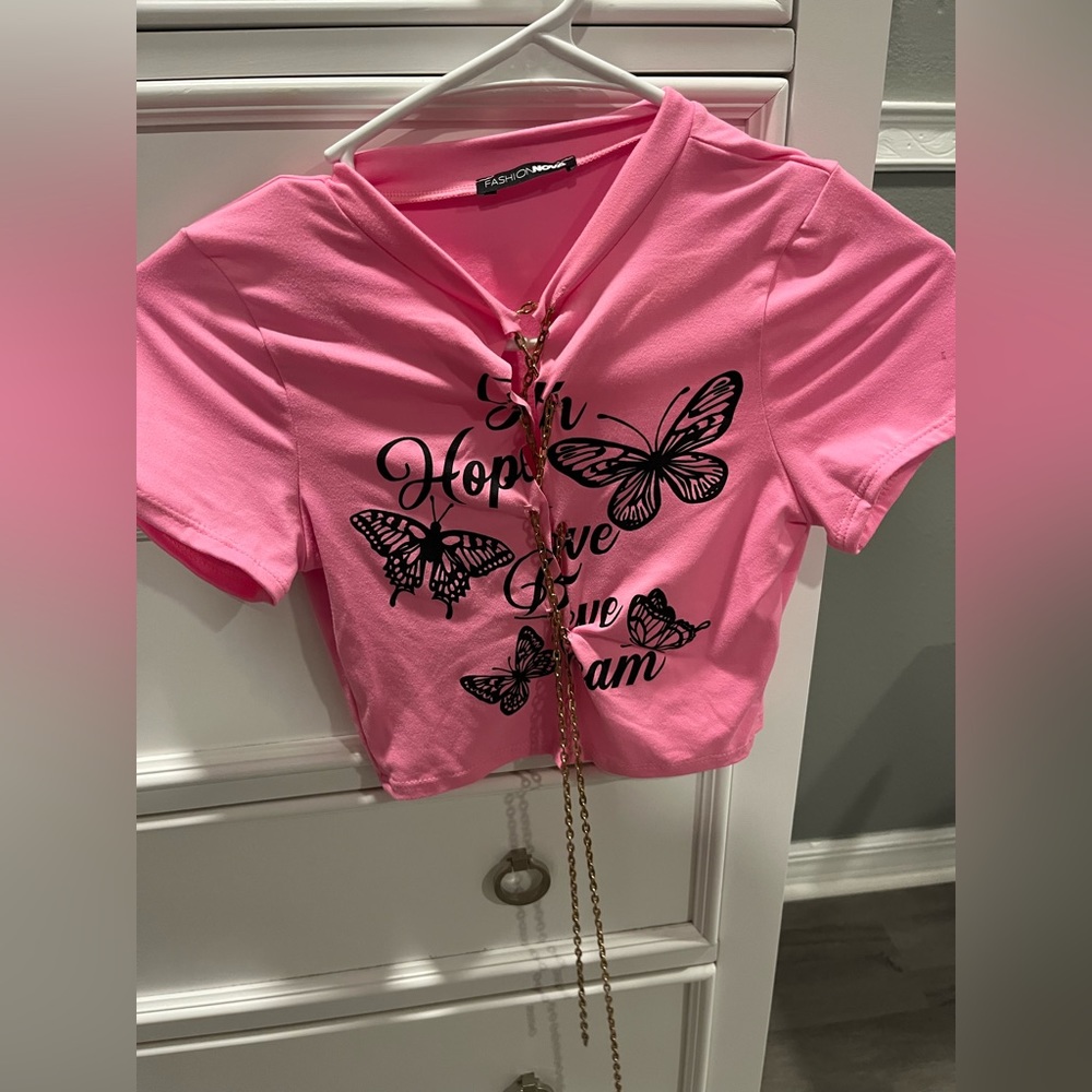 Fashion Nova Pink Crop Top